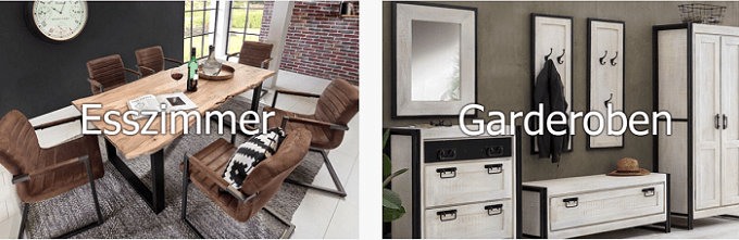 Natur24 Angebote für Esszimmer und Garderoben