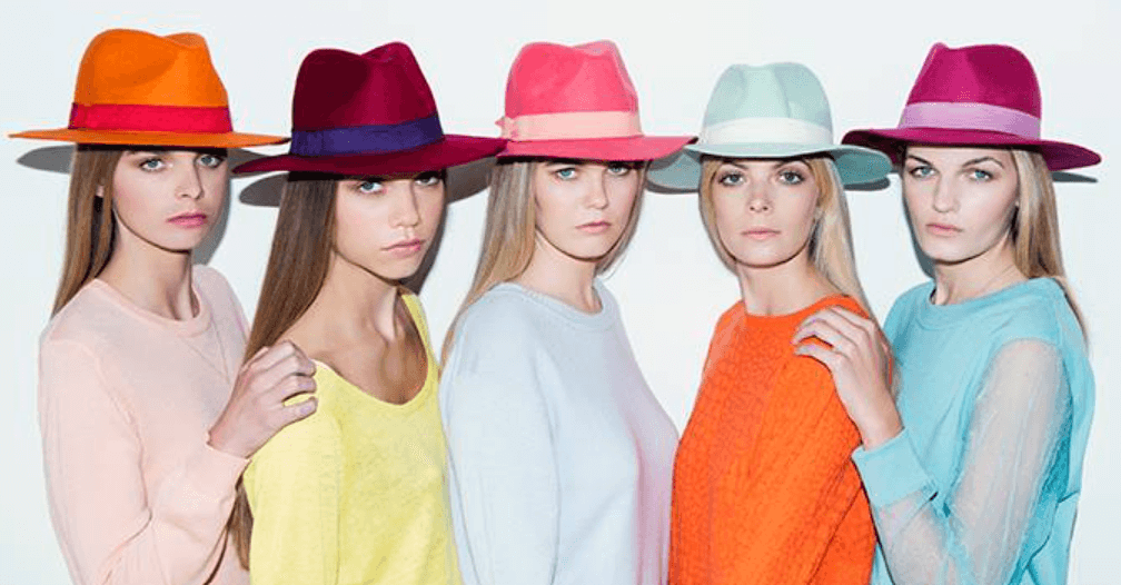 Lack of Color deals page image - Five women wearing different colour hats