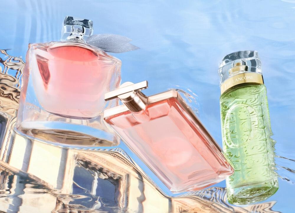 Lancôme perfumes in water