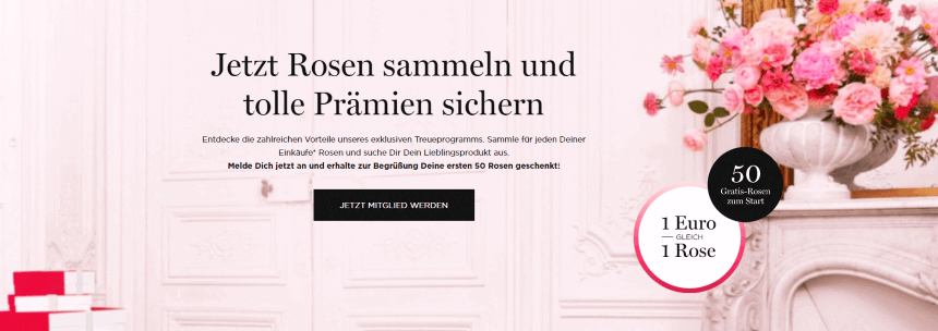 Banner für exklusive Vorteile im Lancôme Treueprogramm