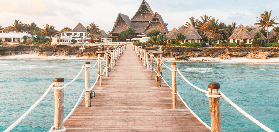 lastminute.com 2024 holiday deals image - a beach view of Zanzibar