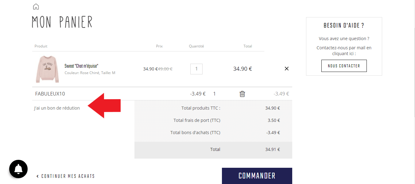 emplacement pour codes promo Le Fabuleux Shaman