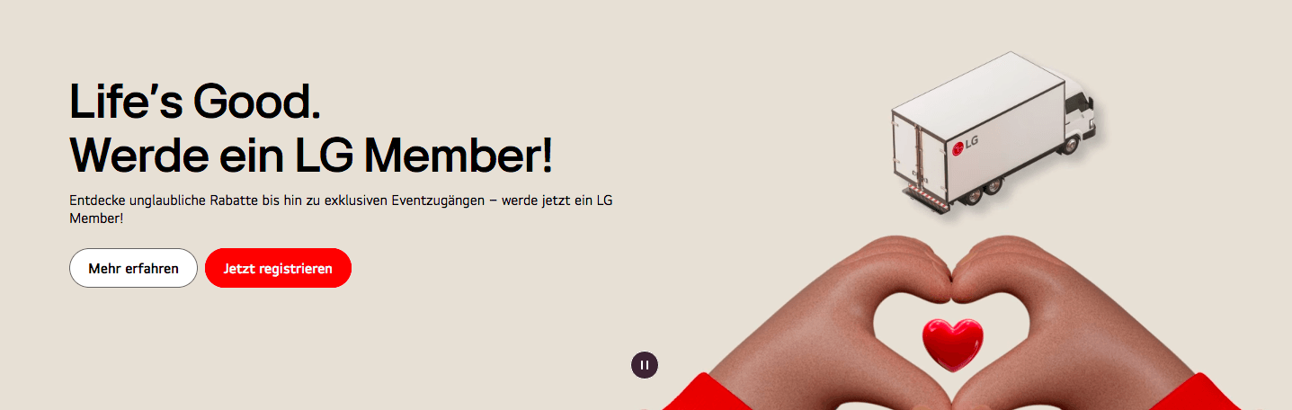 Exklusive Vorteile und Rabatte mit der Mitgliedschaft bei LG