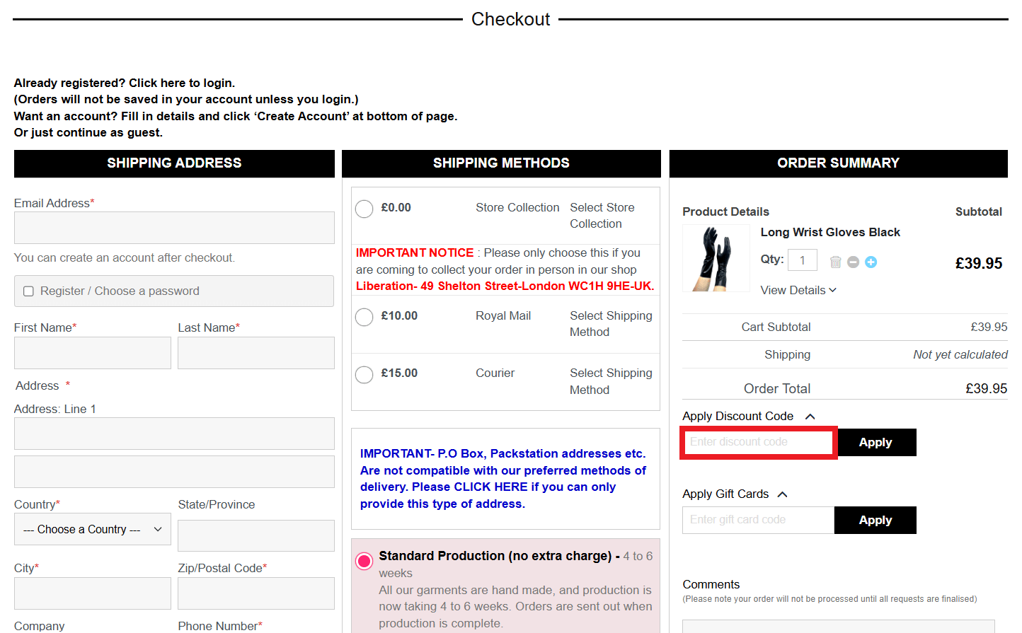 Libidex discount code box in shopping bag image