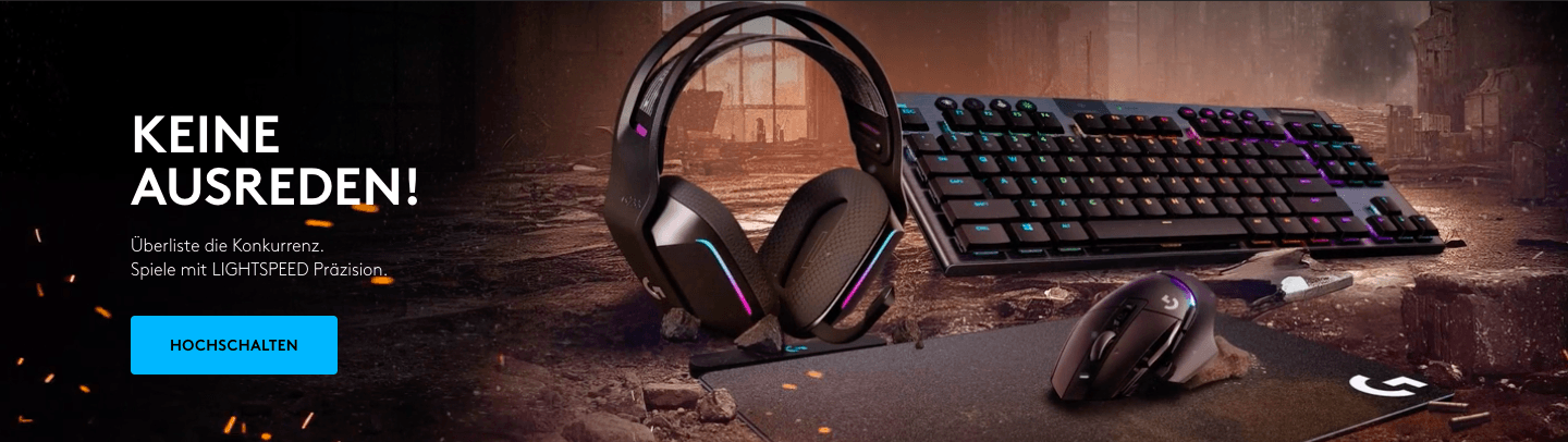 Gaming Tastatur, Kopfhörer und Maus be Logitech G im Angebot