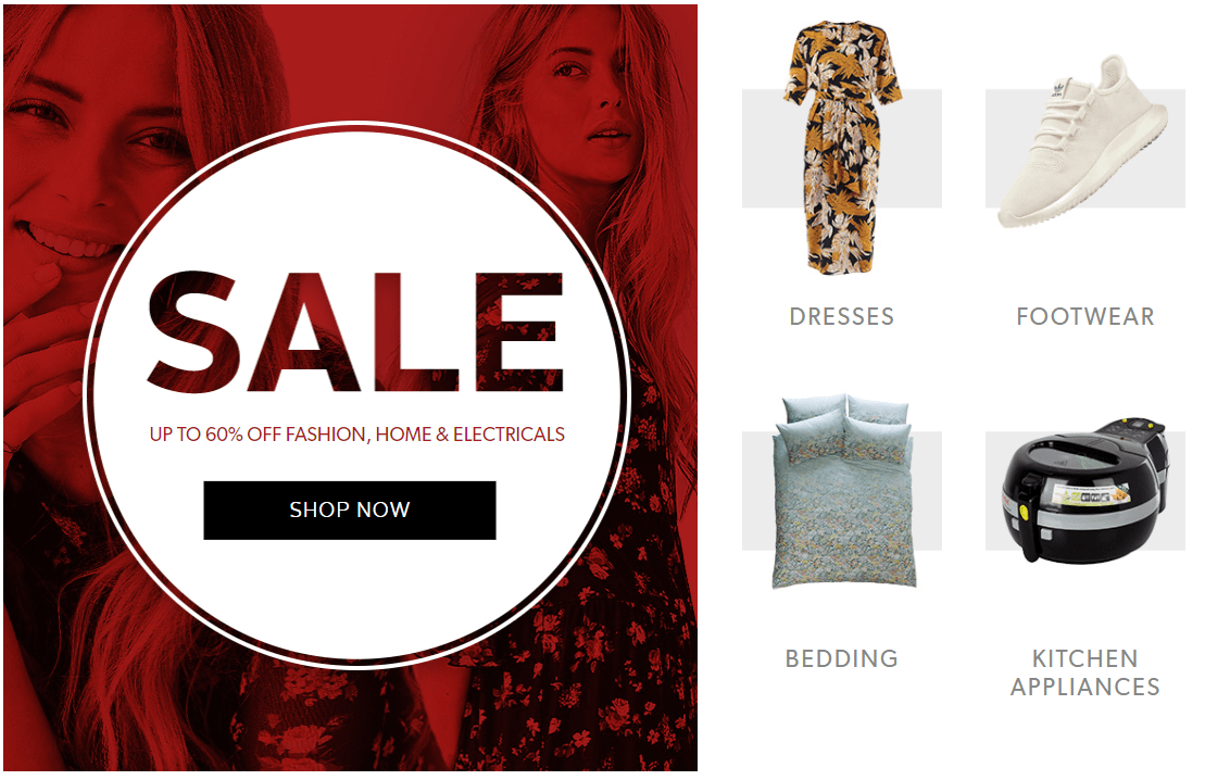 Look Again sales banner