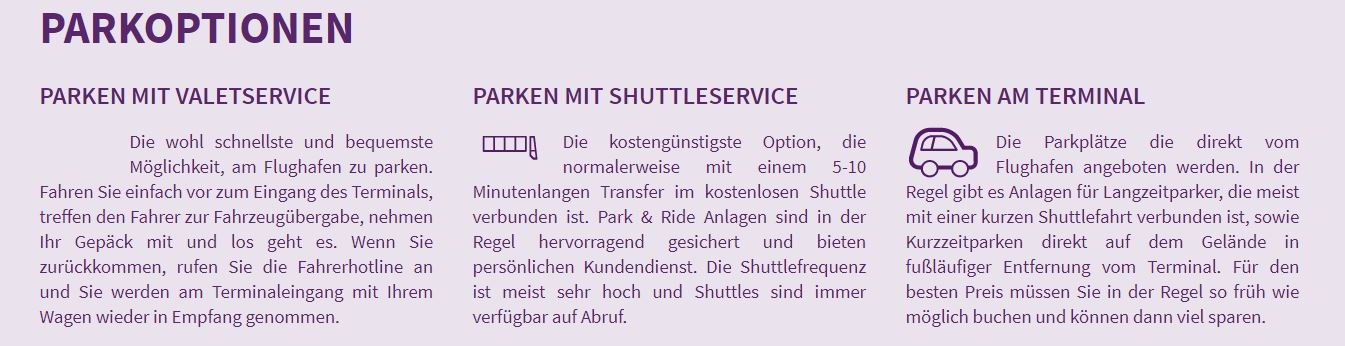 Übersicht der Angebote von Looking4Parking