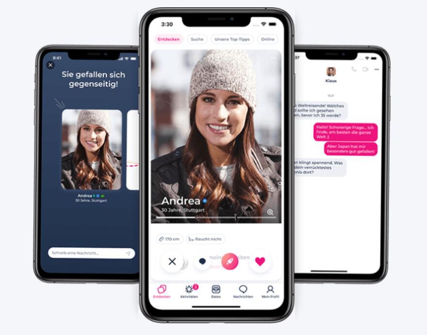LoveScout24 App auf Smartphone