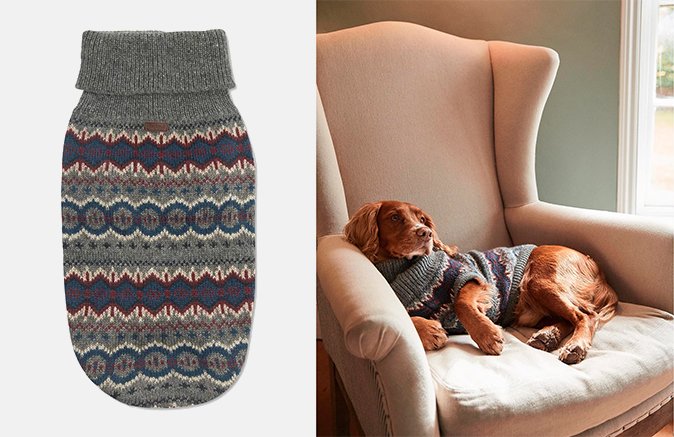 Case Fair Isle Dog Sweater - Barbour