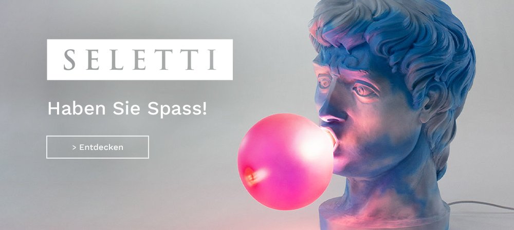 Made In Design Seletti Lampe auf der Homepage des Online-Shops