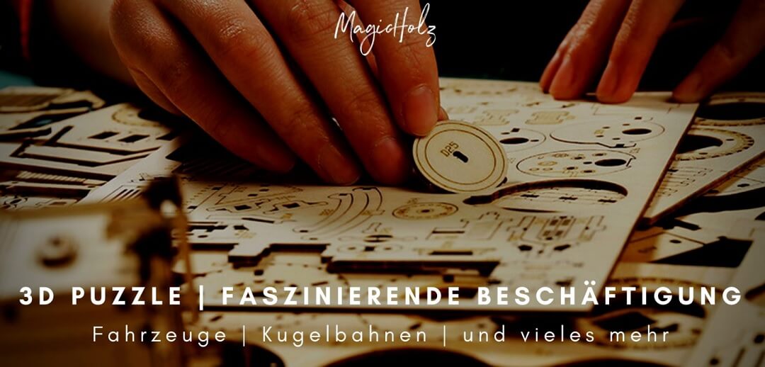 Holzpuzzle als Banner für die MagicHolz Gutscheinseite
