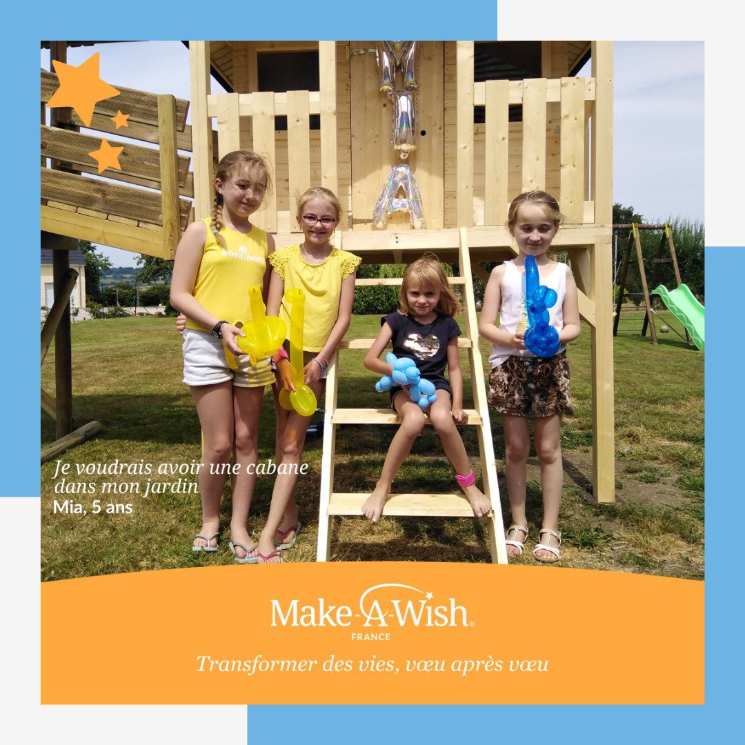 Make-a-Wish France cabane de jardin