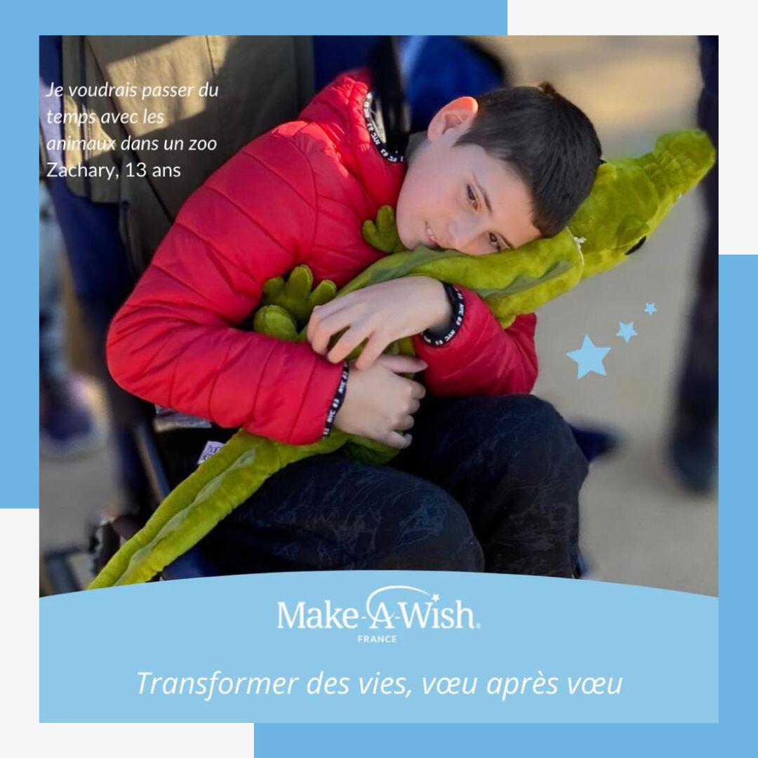 Make-a-Wish France visite au zoo