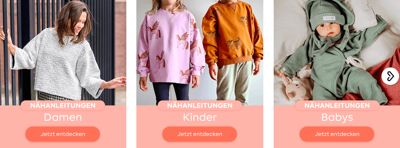 Sichere dir kostenlose Nähanleitungen für Damen oder Babys bei makerist im Online-Shop