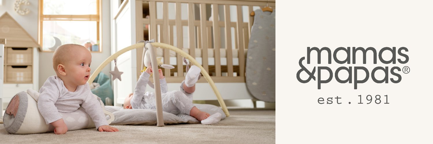 Mamas and Papas discount codes banner - babies in nursery