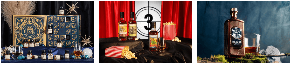 Master of Malt banner featuring different bottles of spirits