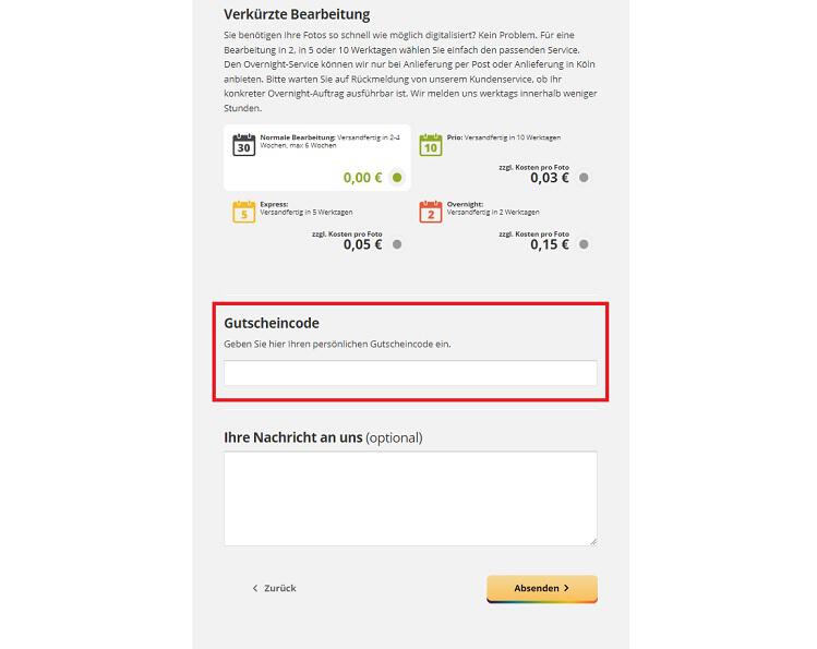 Screenshot aus dem Warenkorb mit Hinweis darauf, wo du den MEDIAFIX Gutscheincode einlösen kannst