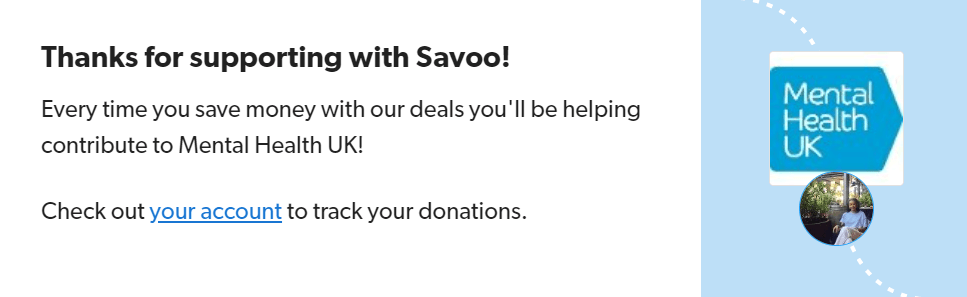 Signing up to support Mental Health UK with Savoo