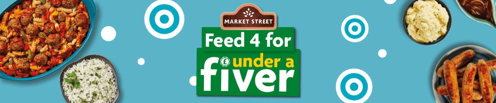 Morrisons feed four for under a fiver deal banner