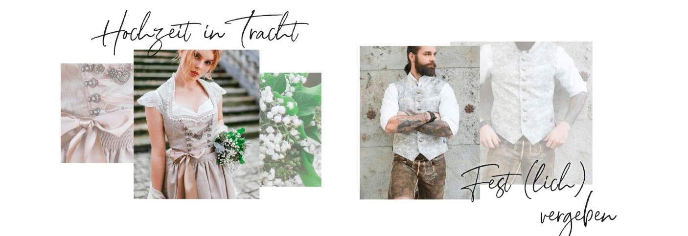 Finde dein Hochzeitsoutfit bei Moser Trachten im Online-Shop