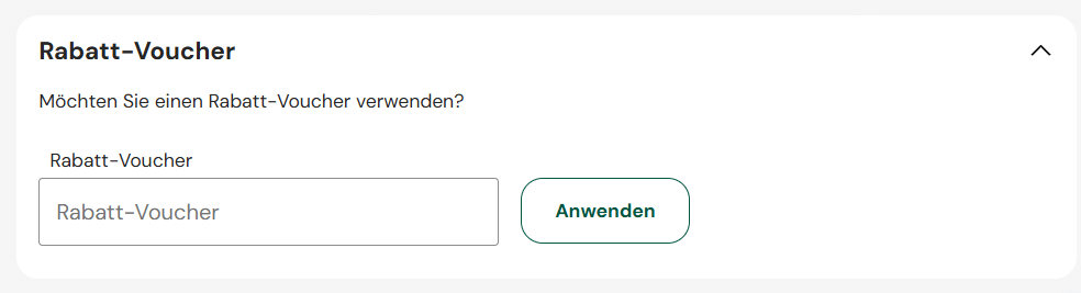 Eingabefeld von deinem Mytrip Gutschein
