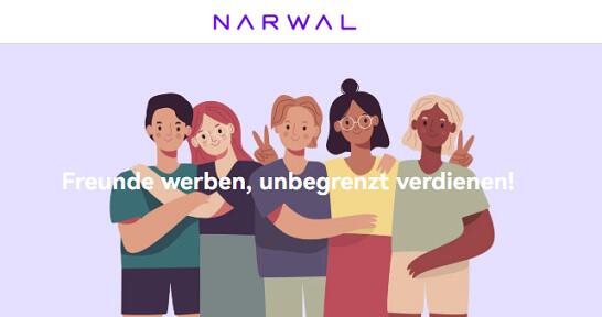 img: narwal-empfehlungsprogramm / alt: Schnapp dir deine Prämie mit dem Narwal Empfehlungsprogramm!