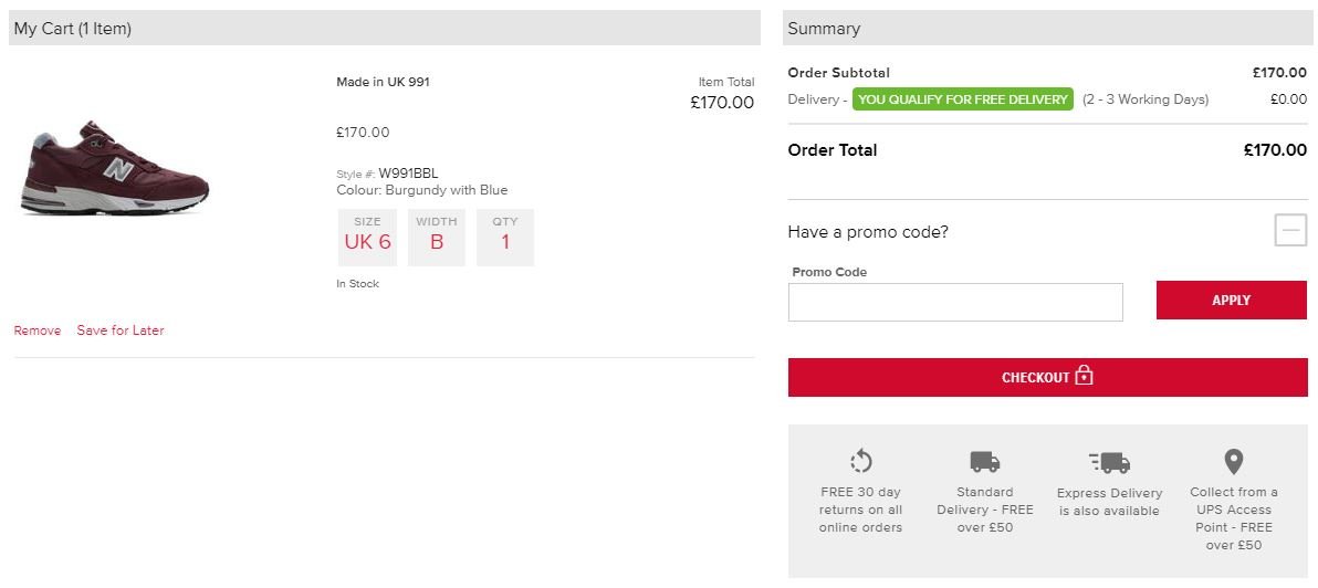 New balance promo code ireland best sale
