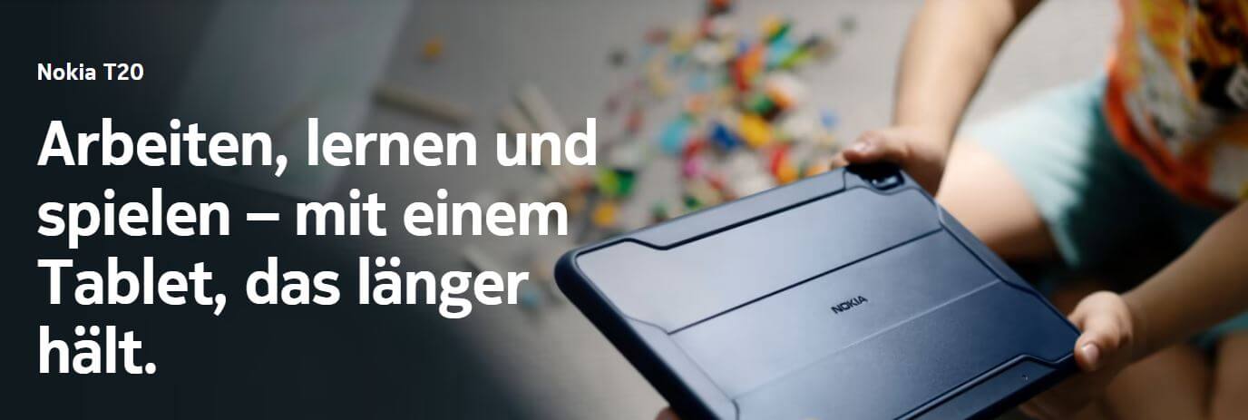 Der Vorteil eines Nokia Tablets: Es hält länger
