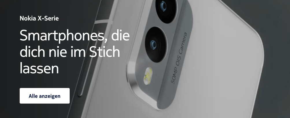 Smartphones aus der Nokia X-Serie im Angebot des Online-Shops