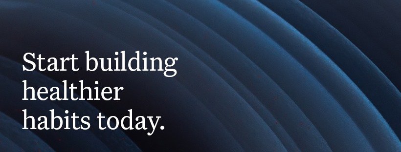 Noom app advert. Text reads: Start building healthier habits today