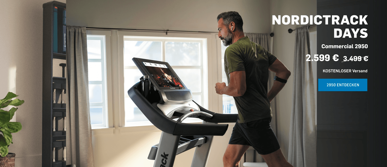 Online-Shop von Nordic Track mit Laufband im Angebot