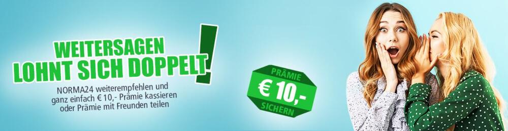 10 € Prämie für die Norma24 Freundschaftswerbung