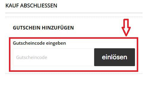 Screenshot vom Eingabefeld für einen Norma24 Gutschein