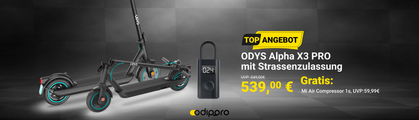 Odiporo Online-Shop mit tollen Angeboten für E-Roller