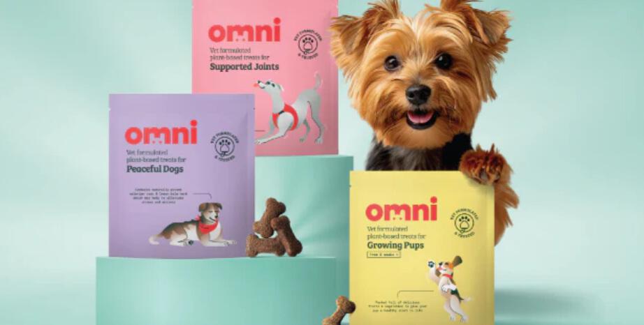 Omni how to save tips banner featuring a small dog with it&apos;s paw on branded packets of dog treats