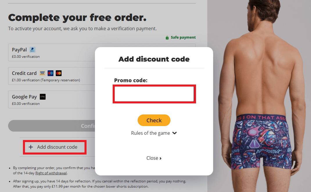 On That Ass discount code box image