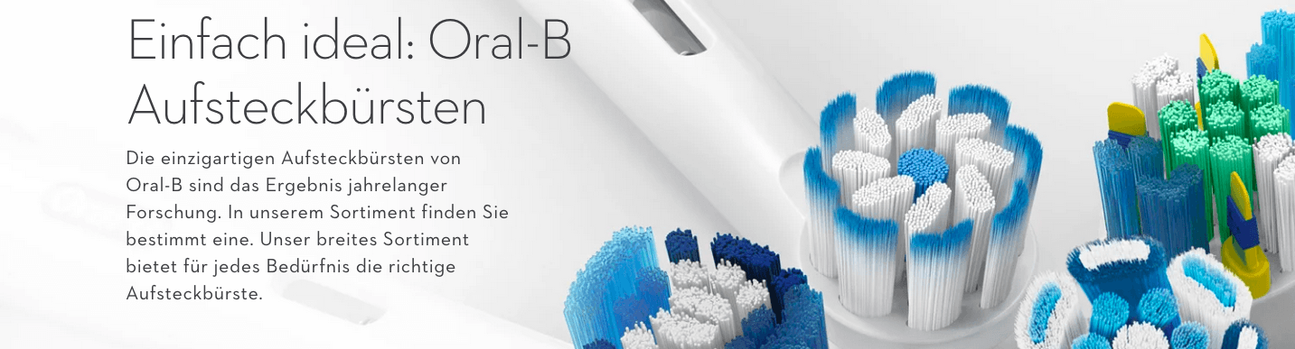 Aufsteckbürsten bei Oral-B im online-Shop