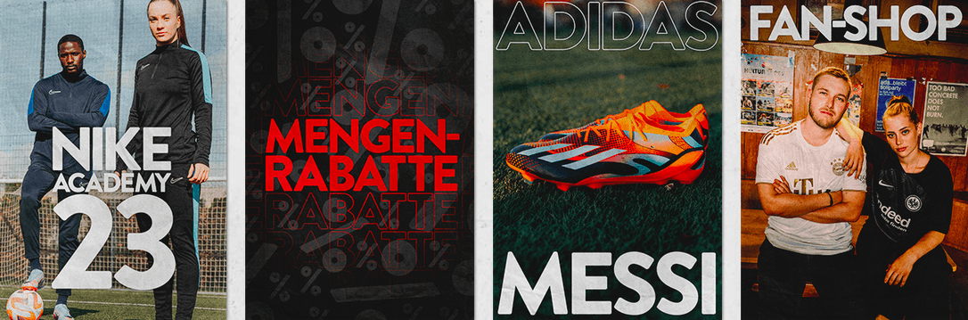 Finde Premium Marken wie Adidas, Puma oder Nike für dein Fussball Hobby bei Outfitter im Online-Shop