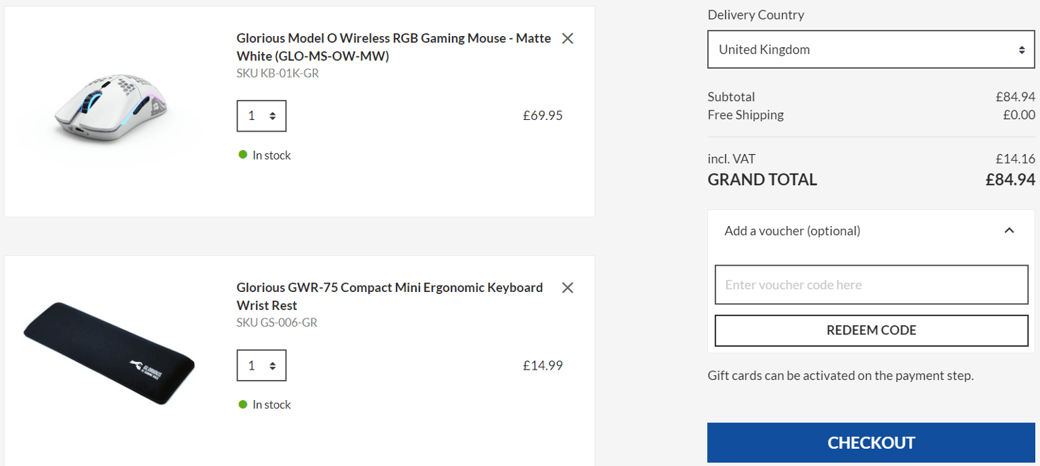 Overclockers discount code redemption box