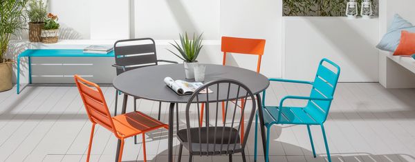 Salon de jardin coloré Oviala