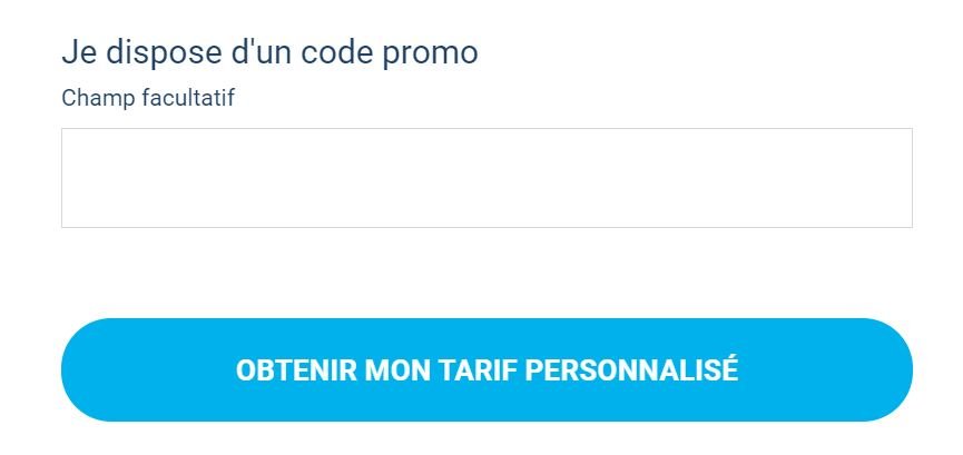 Panier de commande avec emplacement de code promo Carrefour Assurance Animaux