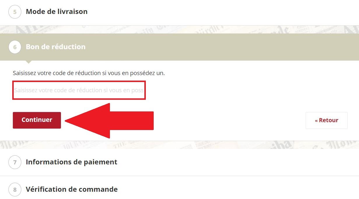 Utiliser un code promo Historia.net