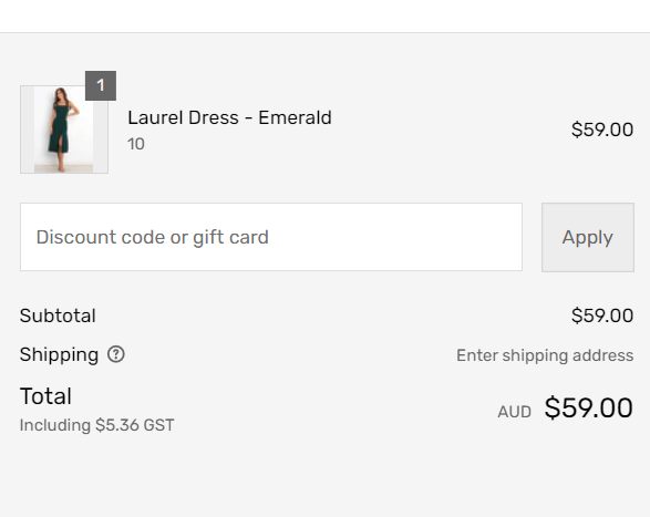 Petal and Pup discount code redemption during checkout