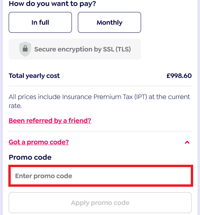 Petgevity promo code section image showing that codes can be redeeming within the payment section