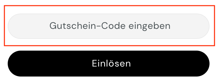 Eingabefeld für den Playox-Gutschein im Warenkorb