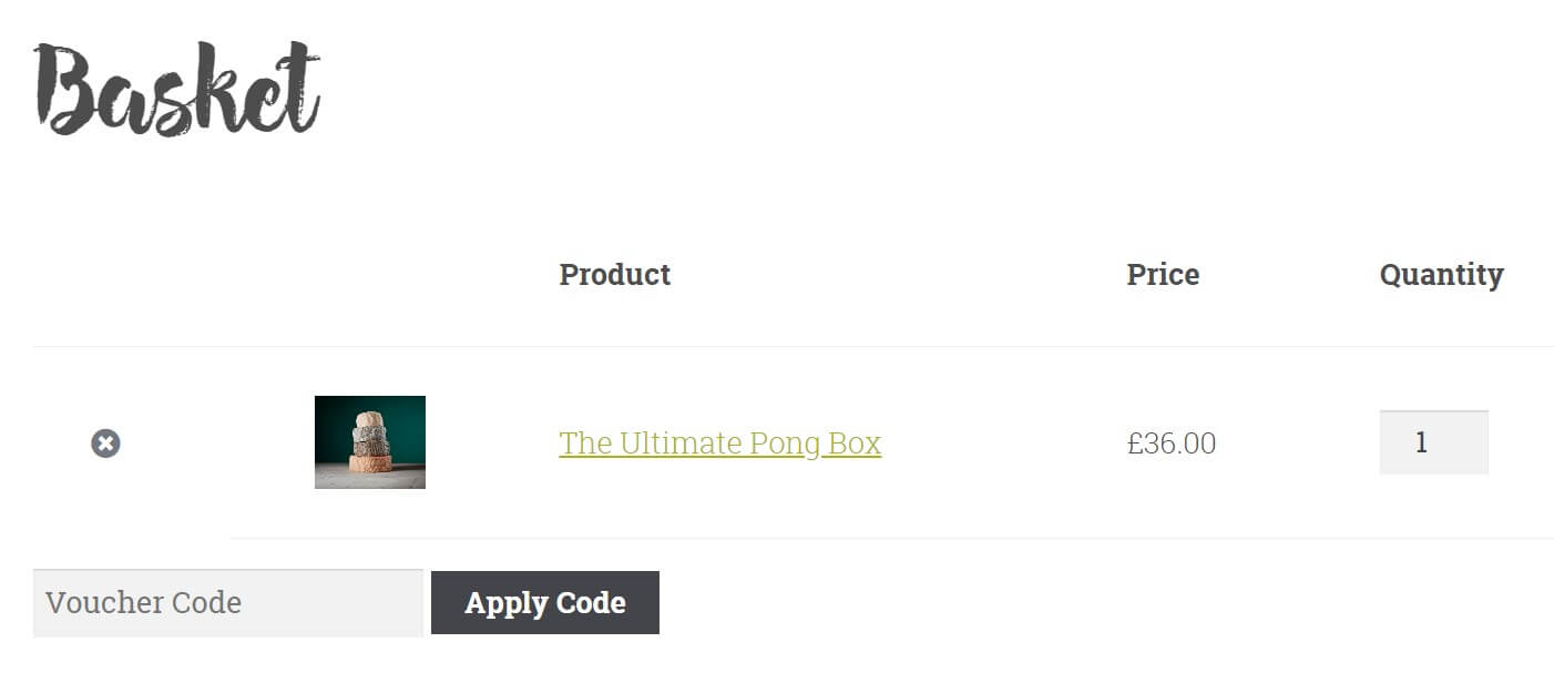 Pong Cheese discount code box