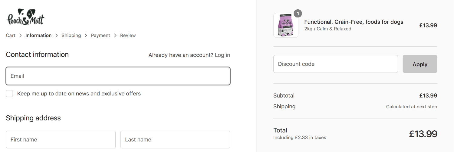Pooch & Mutt discount codes box