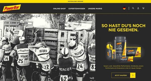 Powerbar Angebot für Sportnahrung im Onlineshop