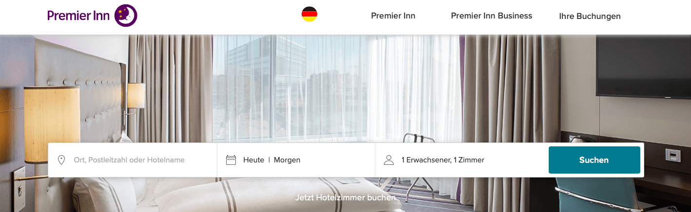 Buche deinen nächsten Aufenthalt in einem günstigen Premier Inn Hotel zum besten Preis online