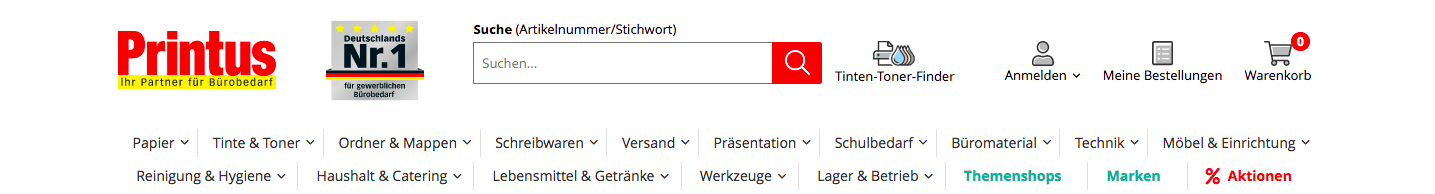 Finde alles für dein Gewerbe bei Printus im Online-Shop